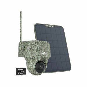 Camera video pentru vanatoare Reolink Ranger GO PT G450, GSM 4G, 4K, slot card, microfon si difuzor, PIR, IR invizibil 10 m, acumulator 6000 mAh + panou solar imagine