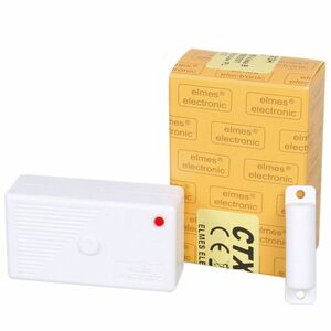 Contact magnetic wireless Elmes CTX3H, aparent, 1 intrare, reed, 433 MHz, RF 100 m imagine