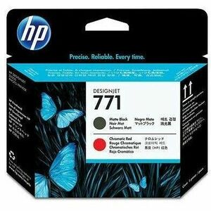 HP CE017A Ink 771 Printhead Matte Black and Chromatic Red, Works with: HP DesignJet Z6200 CE017A imagine