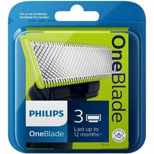 Rezerva OneBlade QP230/50 kit 3 lame, compatibil OneBlade si OneBladePro, Verde imagine
