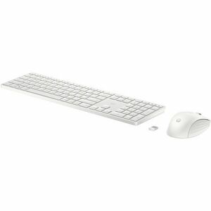 Kit Tastatura + Mouse wireless HP 650, White imagine