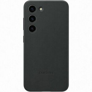 Husa de protectie Samsung Leather Case pentru Galaxy S23, Black imagine