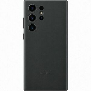 Husa de protectie Samsung Leather Case pentru Galaxy S23 Ultra, Black imagine