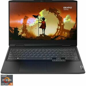 Laptop Gaming IdeaPad Gaming 3 15ARH7 cu procesor AMD Ryzen™ 5 6600H pana la 4.50 GHz, 15.6 Full HD, IPS, 120Hz, 16GB DDR5, 512GB SSD, NVIDIA® GeForce RTX™ 3050 4GB GDDR6, No OS, Onyx Grey imagine