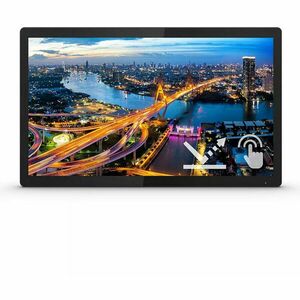 Monitor Touchscreen Philips 222B1TFL 21.5 inch 4 ms Negru 75 Hz imagine