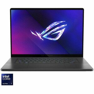 Laptop Gaming ASUS ROG Zephyrus G16 GU605MI cu procesor Intel® Core™ Ultra 7 155H pana la 4.8 GHz, 16, QHD+, OLED, 240Hz, 32GB DDR5, 1TB SSD, NVIDIA® GeForce RTX™ 4070 8GB GDDR6, No OS, Eclipse Gray imagine