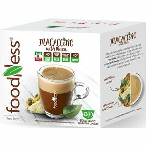 Capsule Foodness mix cu aroma de cafea si maca, compatibile Dolce Gusto, 10 capsule, 120g imagine