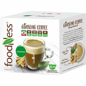 Capsule Foodness mix cu aroma de cafea si ginseng, neindulcit, compatibile Dolce Gusto, 10 capsule, 60g imagine