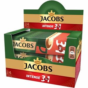 Cafea instant, Jacobs 3 in 1 Intense, 17.5 g x 24 plicuri imagine