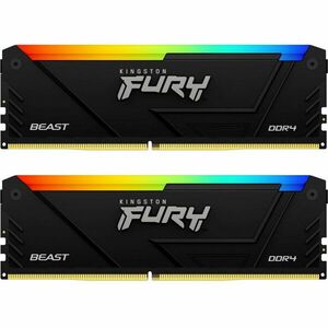 Memorie FURY Beast RGB 16GB DDR4 3200MHz CL16 Dual Channel Kit imagine
