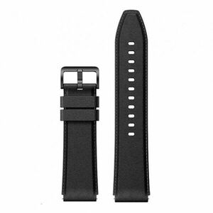 Curea smartwatch din piele, Compatibila cu Xiaomi Watch S1, Negru imagine