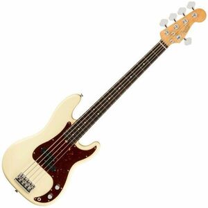 Fender American Professional II Precision Bass V RW Olympic White imagine