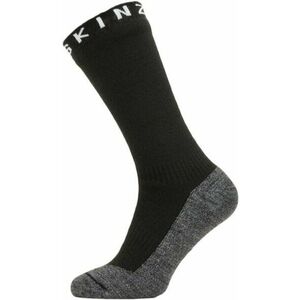 Sealskinz Waterproof Warm Weather Soft Touch Mid Length Sock Black/Grey Marl/White S Șosete ciclism imagine