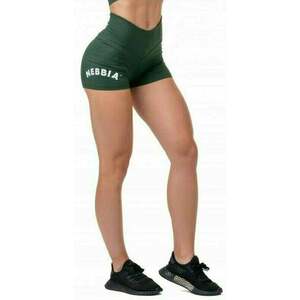 Nebbia Classic Hero High-Waist Shorts Verde Închis S Fitness pantaloni imagine
