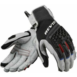 Rev'it! Gloves Sand 4 Light Grey/Black 3XL Mănuși de motocicletă imagine