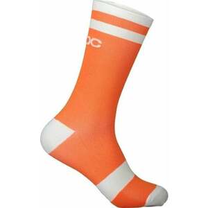 POC Lure MTB Long Sock Zink Orange/Hydrogen White M Șosete ciclism imagine