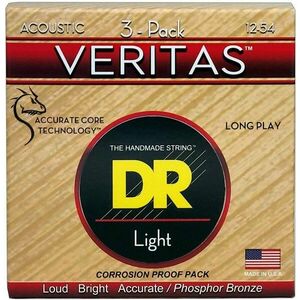 DR Strings VTA-12 Veritas 3-Pack imagine