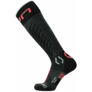 UYN Lady Ski One Merino Socks Anthracite/Pink 39-40 Șosete schi imagine