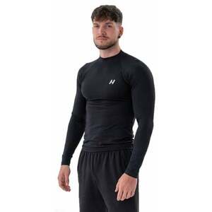 Nebbia Functional T-shirt with Long Sleeves Active Black XL Tricouri de fitness imagine