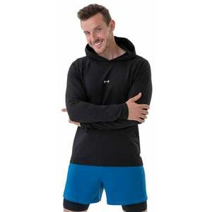 Nebbia Long-Sleeve T-shirt with a Hoodie Black L Tricouri de fitness imagine