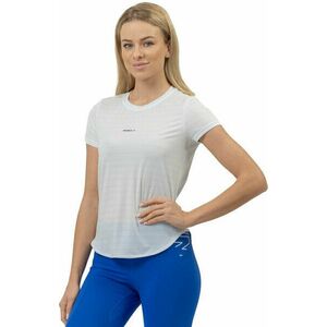 Nebbia FIT Activewear T-shirt “Airy” with Reflective Logo White L Tricouri de fitness imagine