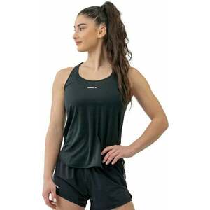 Nebbia FIT Activewear Tank Top “Airy” with Reflective Logo Black XS Tricouri de fitness imagine