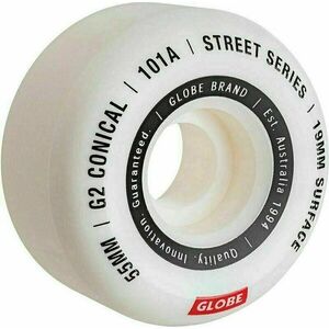 Globe G2 Conical Street Skateboard Wheel White/Essential 55.0 imagine