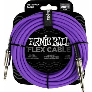 Ernie Ball Flex Instrument Cable Straight/Straight Violet 6 m Drept - Drept imagine