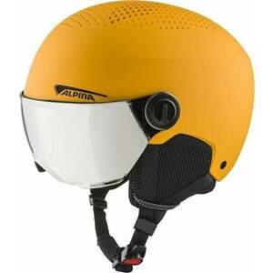 Alpina Zupo Visor Q-Lite Junior Ski helmet Burned/Yellow Matt M Cască schi imagine