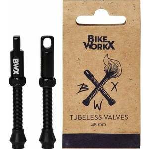 BikeWorkX BWX Tubeless Valves 15.0 Black 45.0 Supapă imagine