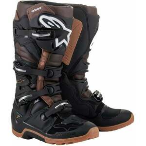 Alpinestars Tech 7 Enduro Boots Black/Dark Brown 48 Cizme de motocicletă imagine