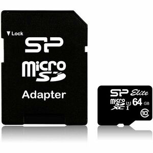 Card de memorie Silicon Power Micro SDXC 64GB Class 10 Elite UHS-1 +Adapter imagine