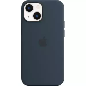 Husa de protectie Apple Silicone Case with MagSafe pentru iPhone 13 mini, Abyss Blue imagine