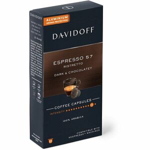 Capsule cafea Davidoff Café Espresso 57 Ristretto, 10 capsule x 5.5g, Compatibil sistem Nespresso imagine