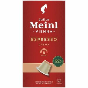 Capsule cafea Julius Meinl Espresso Crema, compatibile Nespresso, 10 capsule, 55 gr imagine