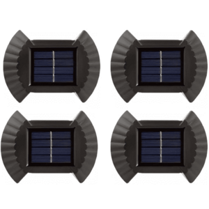 Set 4 Lampi solare cu lumina bidirectionala 2 led / lampa imagine