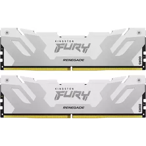Memorie Desktop Kingston Fury Renegade 64GB(2 x 32GB) DDR5 6000Mhz Silver/White imagine