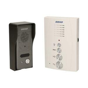Interfon pentru o familie ELUVIO ORNO OR-DOM-RE-914/W, control automat al portilor, ultra-slim, alb/negru imagine