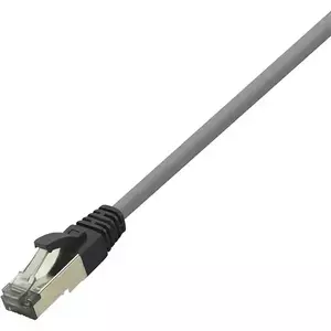 Cablu S/FTP LOGILINK Cat8.1, LSZH, cupru, 0.50 m, gri, AWG26, dublu ecranat CQ8022S imagine