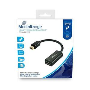 Adaptor MediaRange MRCS176, HDMI - MiniDisplayPort, 10 Gbit/s, 15 cm, Negru imagine