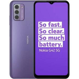 Telefon Mobil NOKIA G42, Procesor Qualcomm SM4350-AC Snapdragon 480+ 5G, IPS LCD touchscreen 6.56inch, 6GB RAM, 128GB Flash, Camera Tripla 50+2+2MP, Wi-Fi, 5G, Dual Sim, Android (Violet) imagine