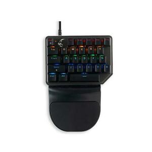 Tastatura Gaming-Keypad Mecanica cu fir MediaRange RGB (Negru) imagine