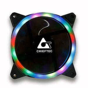 Ventilator Chieftec AF-12-RGB, 120mm, 1200RPM (Negru) imagine