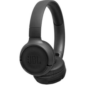 Casti Stereo JBL T500BT, Bluetooth, Pure Bass Sound, Hands-free Call, Microfon (Negru) imagine