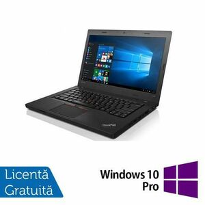 Laptop Refurbished Lenovo ThinkPad L460, Intel Core i5-6200U 2.30GHz, 8GB DDR3, 256GB SSD, 14 Inch, Webcam + Windows 10 Pro imagine