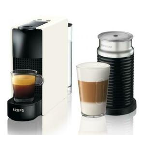 Espressor Krups Nespresso Essenza Mini & Aeroccino XN111110, 1450 W, 19 bar, 0.6 L (Alb/Negru) imagine