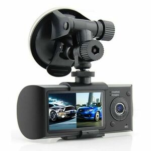 Camera Video Auto SW R300 Dual-Cam cu GPS Logger imagine