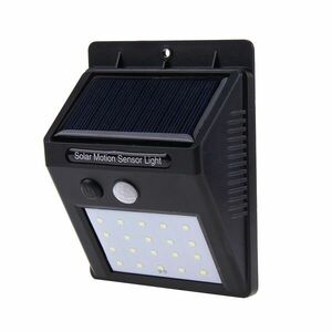 Proiector LED Cu Panou Solar si Senzor de Miscare DX10 Lampa 20 LED-uri imagine