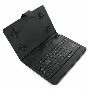 Husa Tableta 8 Inch Cu Tastatura Micro Usb Model X , Negru C7 imagine