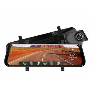 Camera Video Auto Premium Tip Oglinda T108 Dubla Full HD Ecran TouchScreen 10'' 12MP Unghi 170 Grade imagine